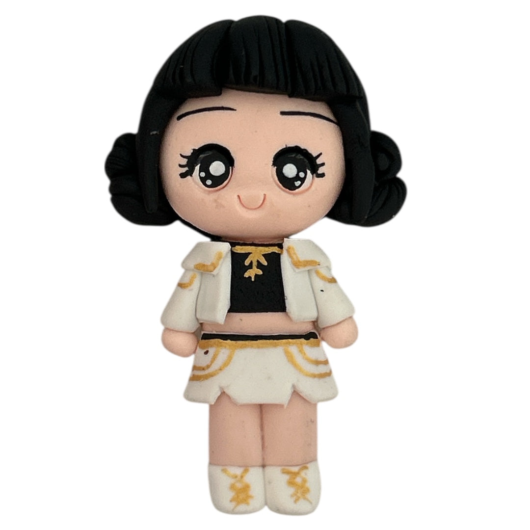 Black Demon Girl (White Clothes - Series 2) Clay Embellishment