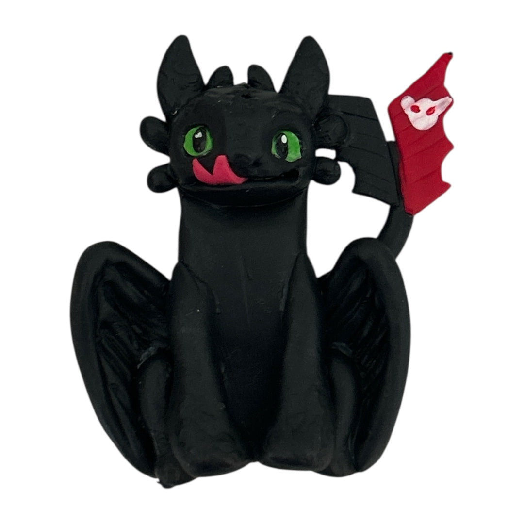 Black Dragon Clay Embellishment