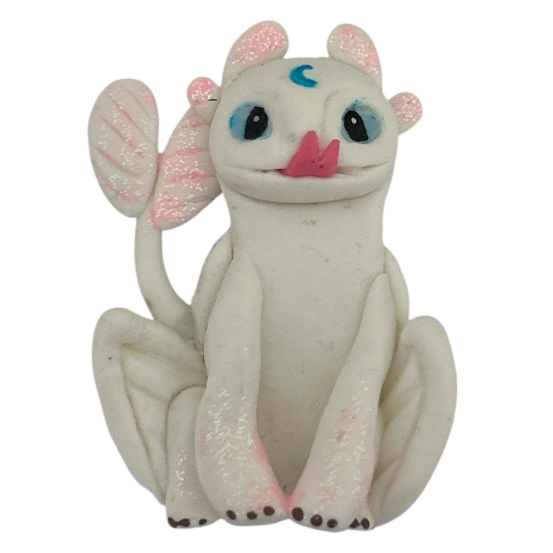 White Dragon Clay Embellishment
