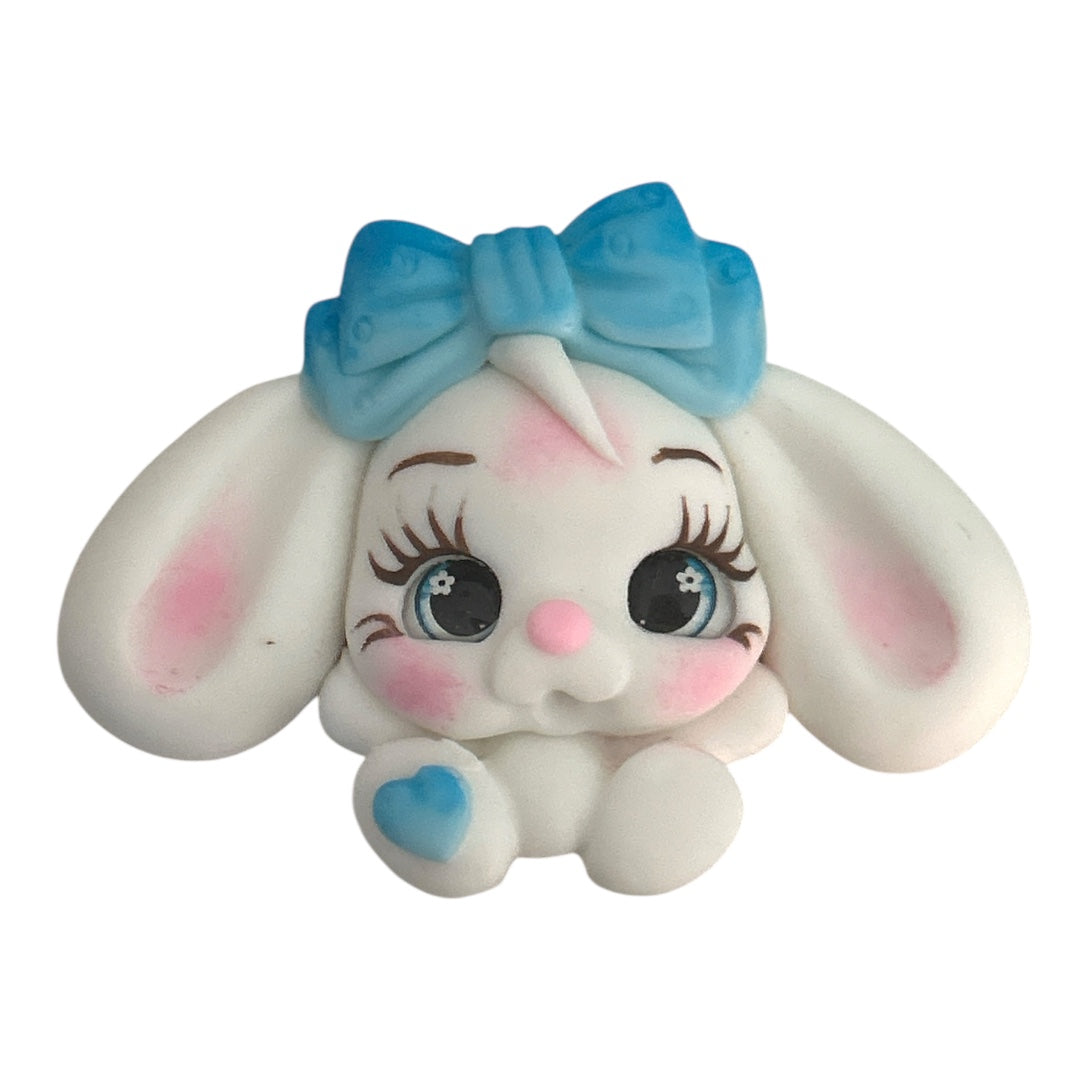 Blue Rabbit Clay Embellishment