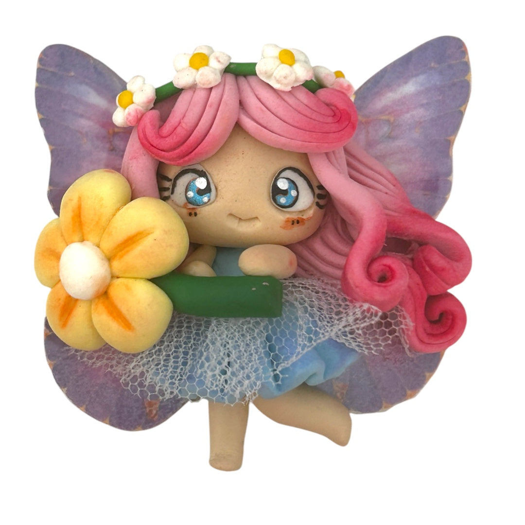 Daisy Fairy Clay Embellishment