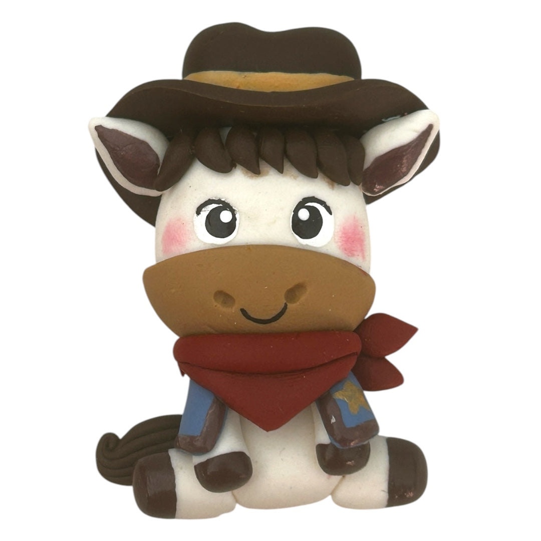 Sheriff Horse Clay Embellishment