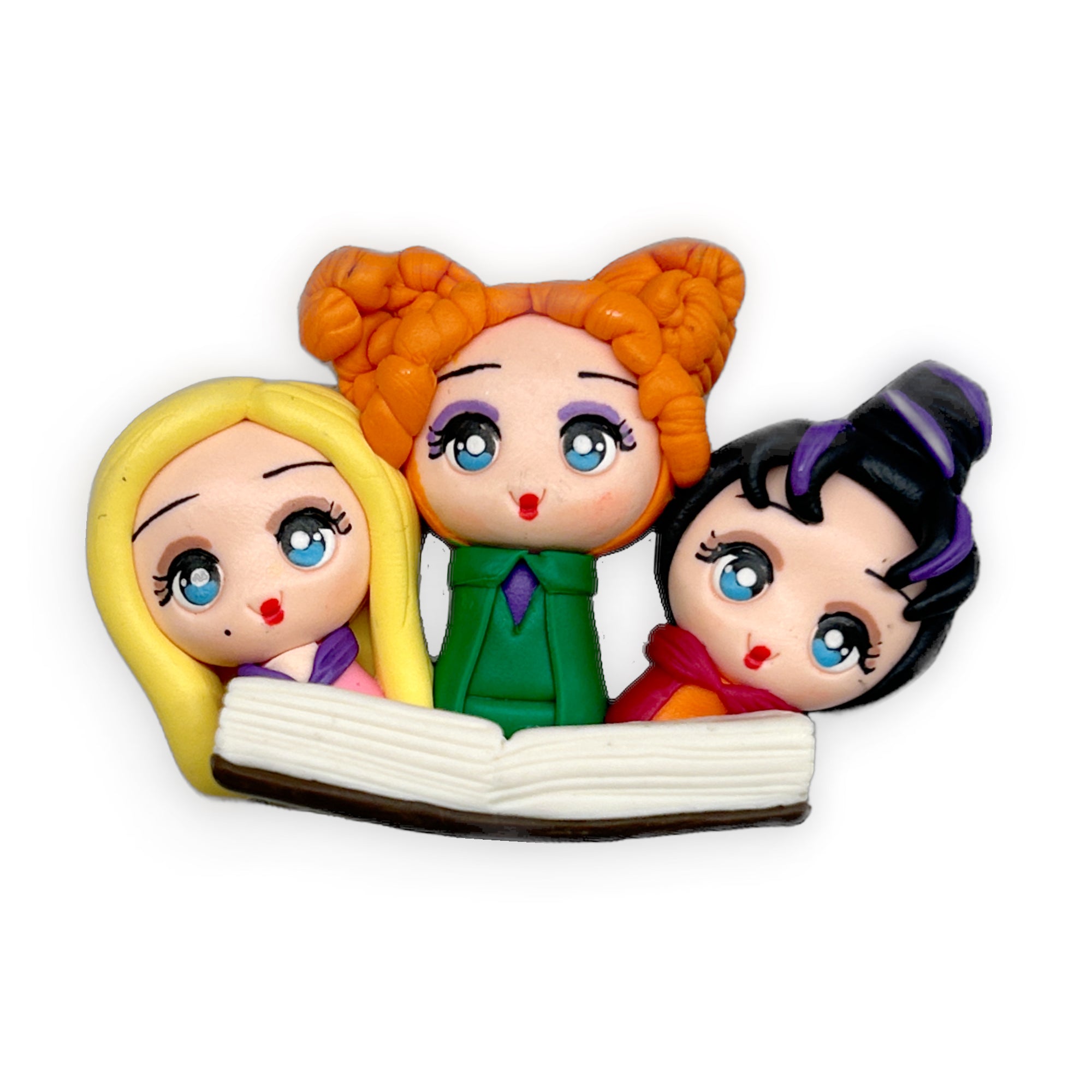 Halloween Witches Cameo Clay Embellishment