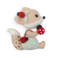 Garden Fox Boy Animal Clay Embellishment