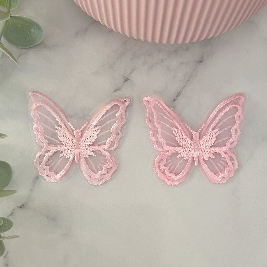 Embroidered Double Butterfly Embellishment Mix Packs