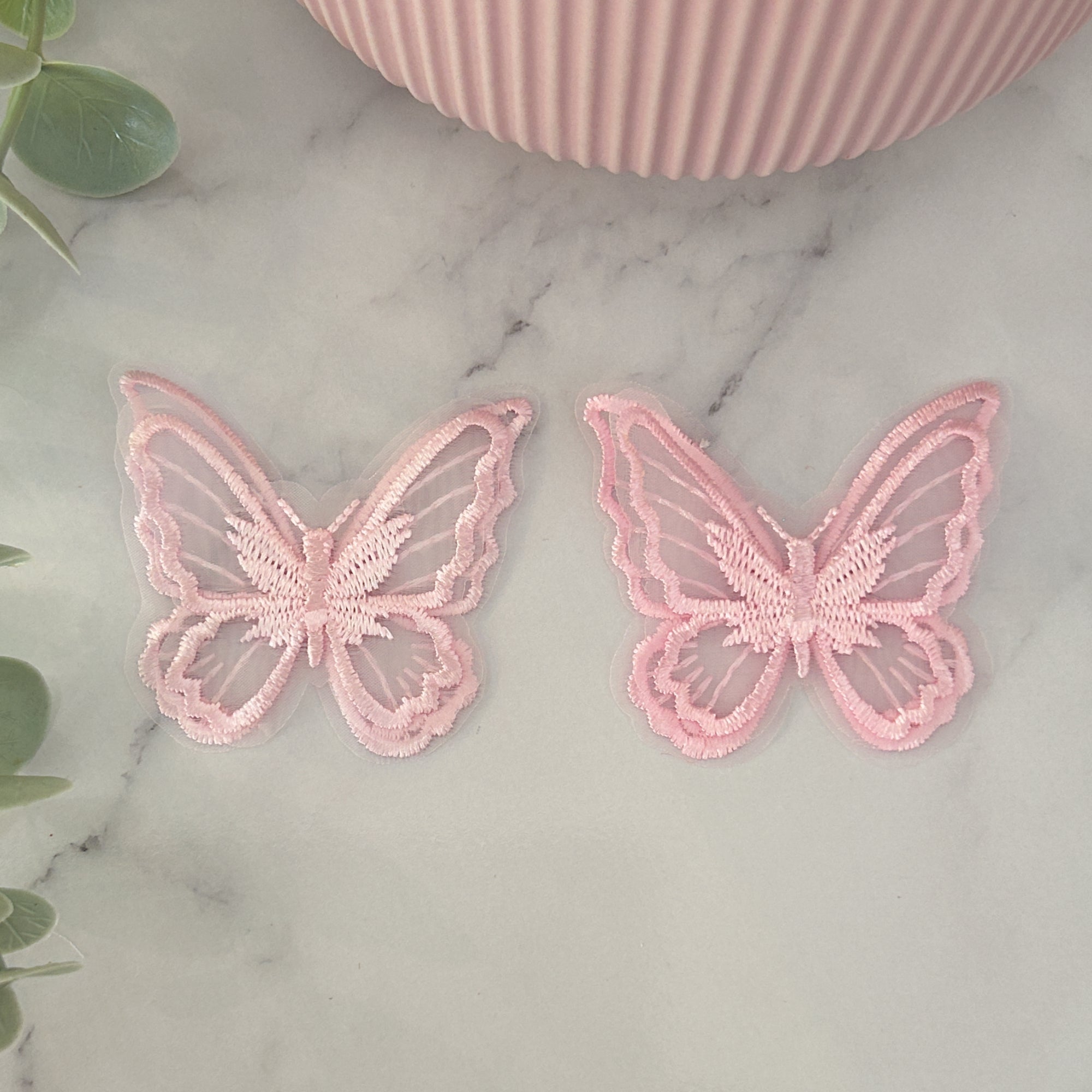 Embroidered Double Butterfly Embellishment Mix Packs