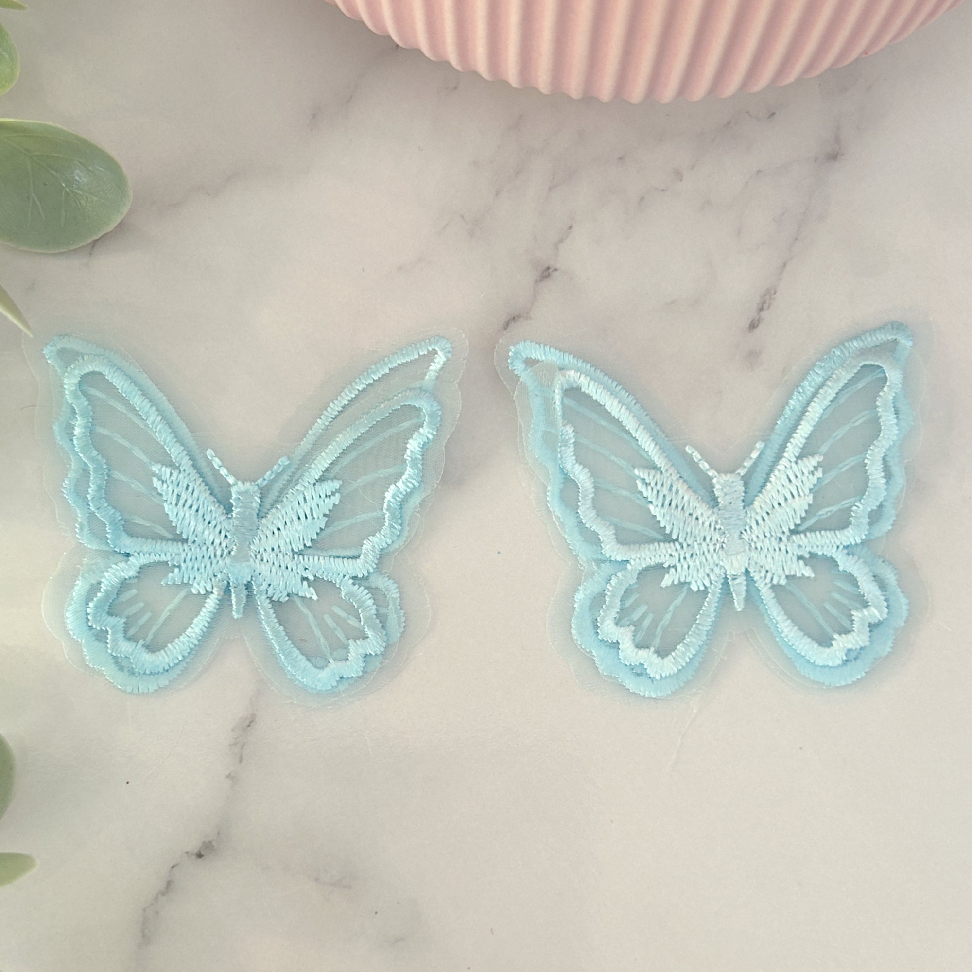 Embroidered Double Butterfly Embellishment Mix Packs