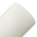 White Pearl Litchi Faux Leather Sheets