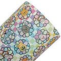 Bear Friends Floral Printed Faux Leather Sheets