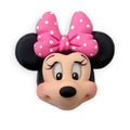 Mrs Mouse Pink Bow Clay Embellishment