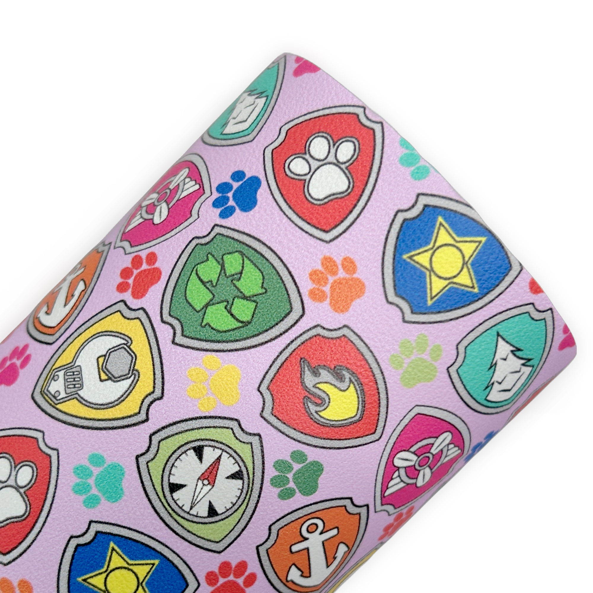 Puppy Team Printed Faux Leather Sheets