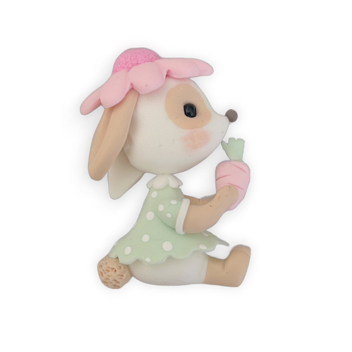 Garden Rabbit Clay Embellishment