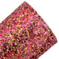 Golden Coral Mixed Chunky Glitter Sheets