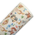 Woodland Animals Printed Faux Leather Sheets