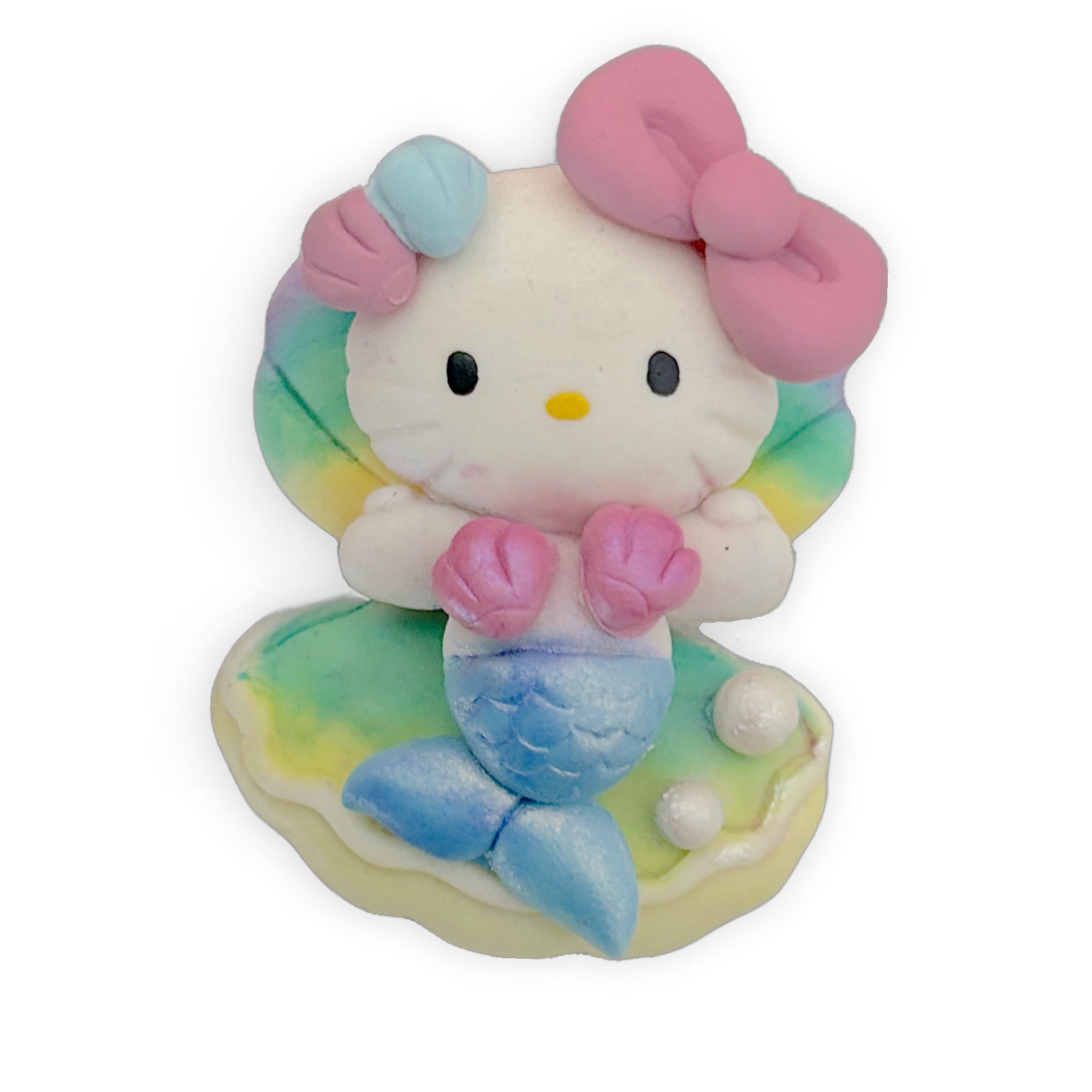Kitty Mermaid Clay Embellishment