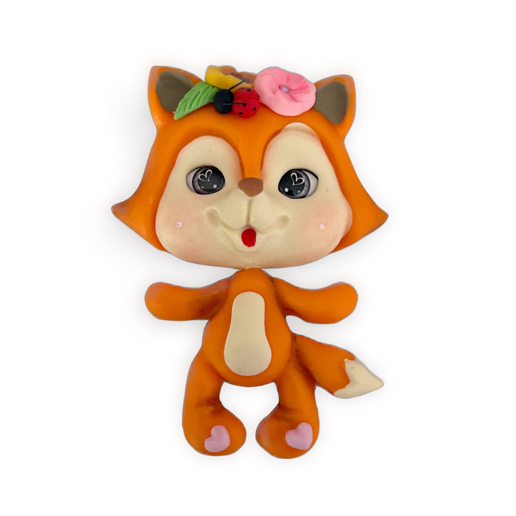 Fox Animal  Clay Embellishment