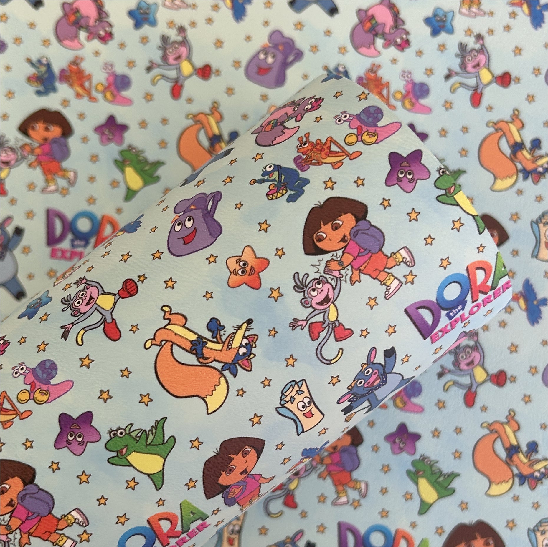 Explorer Girl Printed Faux Leather Sheets