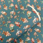 Apple Princess Friends Printed Faux Leather Sheets