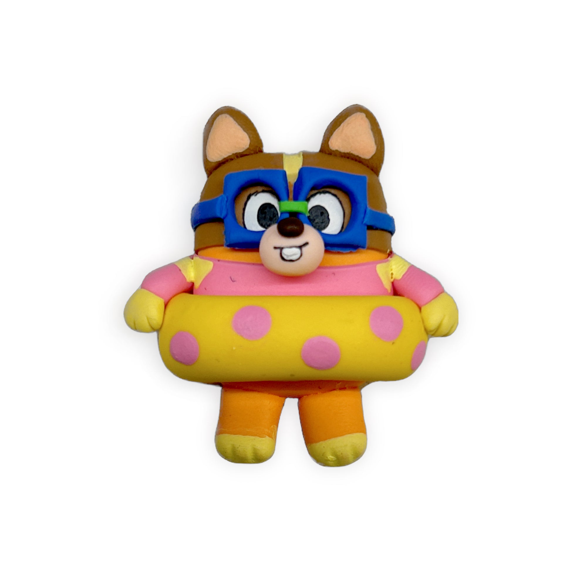 Orange Pup Pool Clay Embellishment
