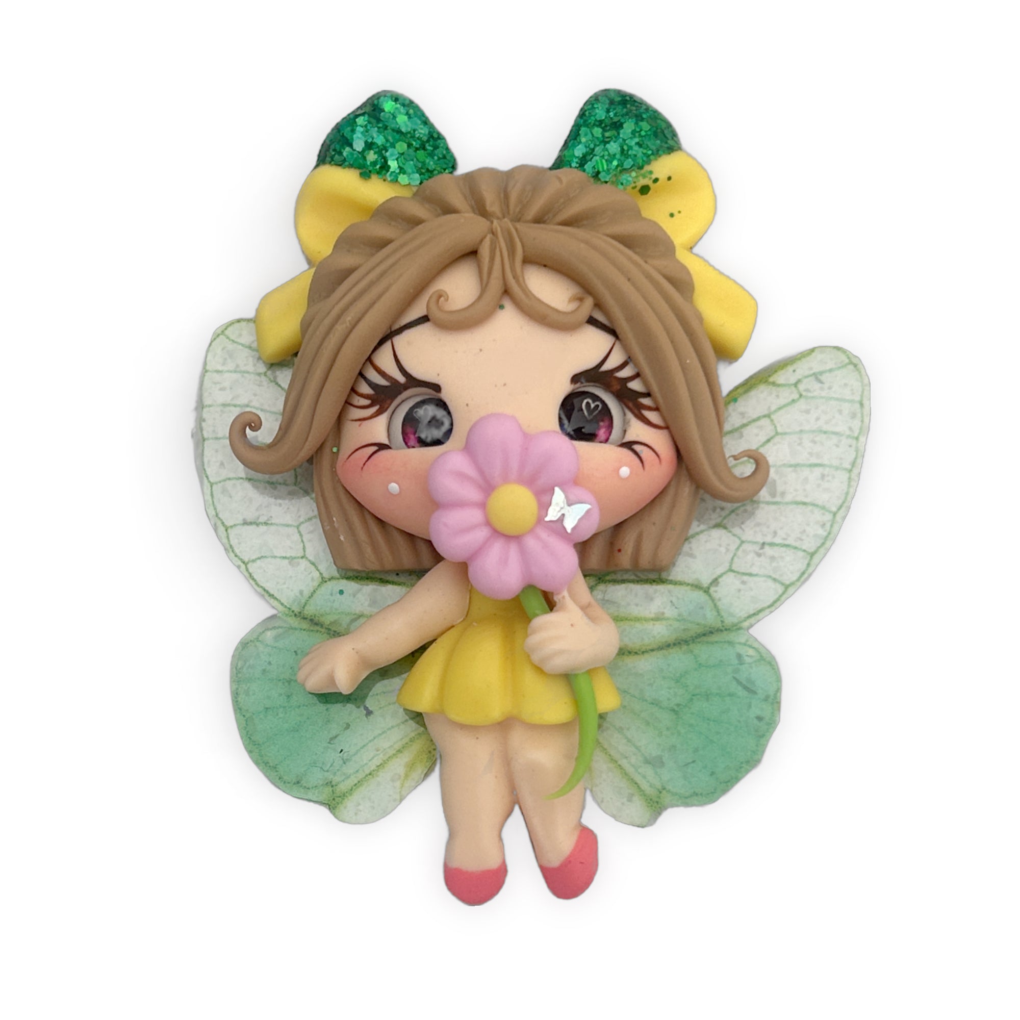 *REDUCED TO CLEAR* Flower Fairy Clay Embellishment