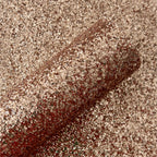 Rose Gold Classic Chunky Glitter Leather Sheet