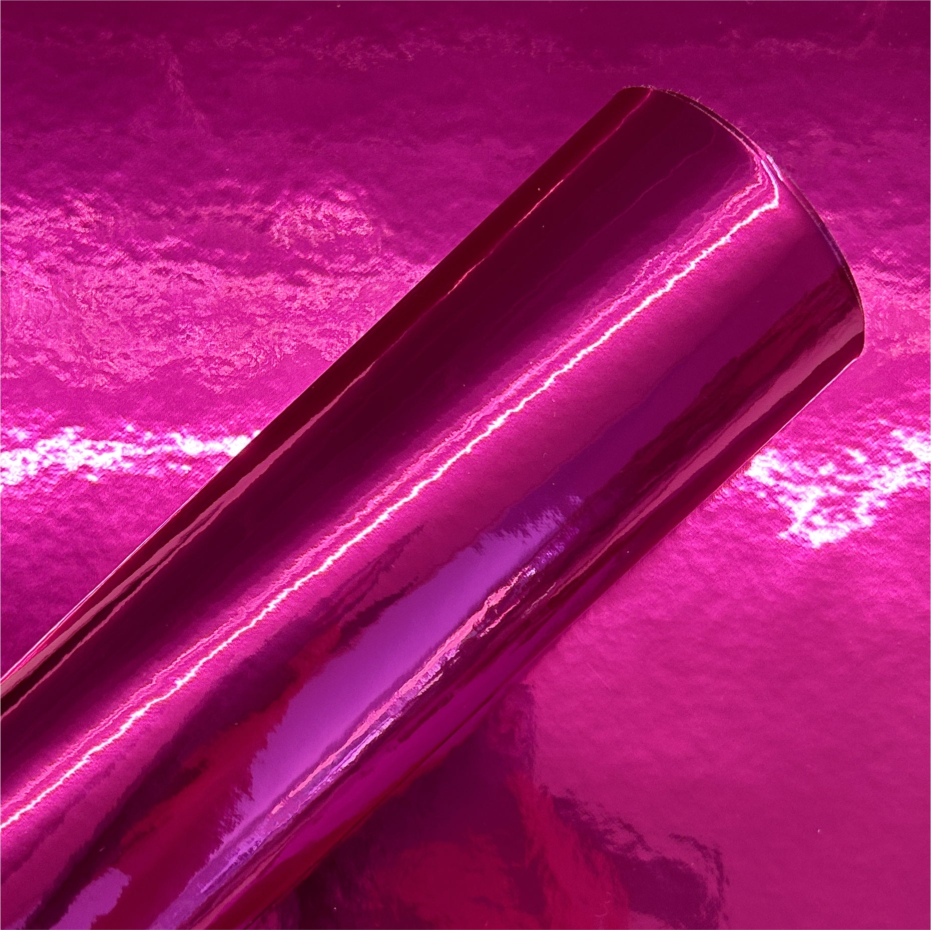 Dark Pink Mirror Faux Leather Sheets