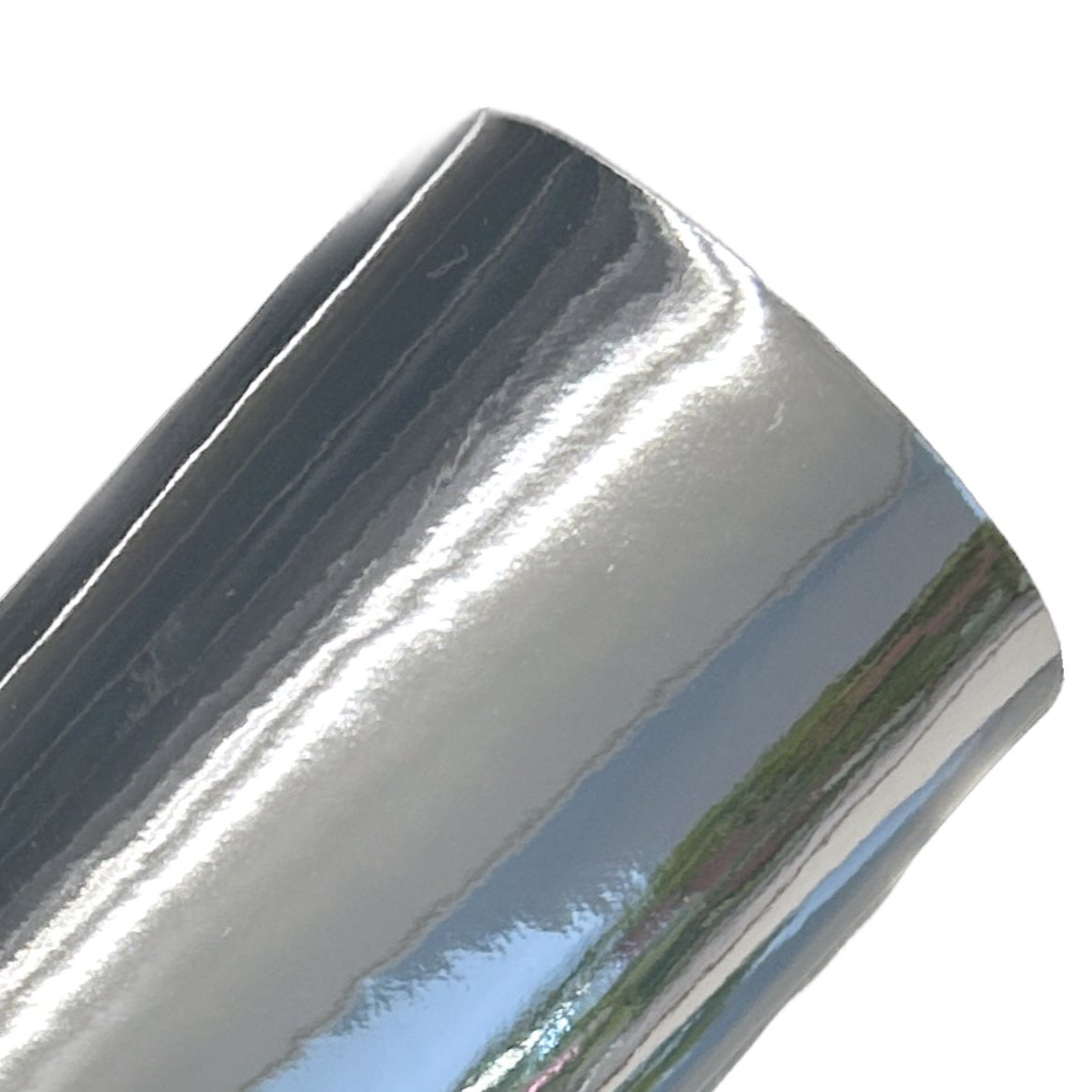 Silver Mirror Faux Leather Sheets