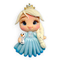 Icy Crowned Princess Clay Embellishment