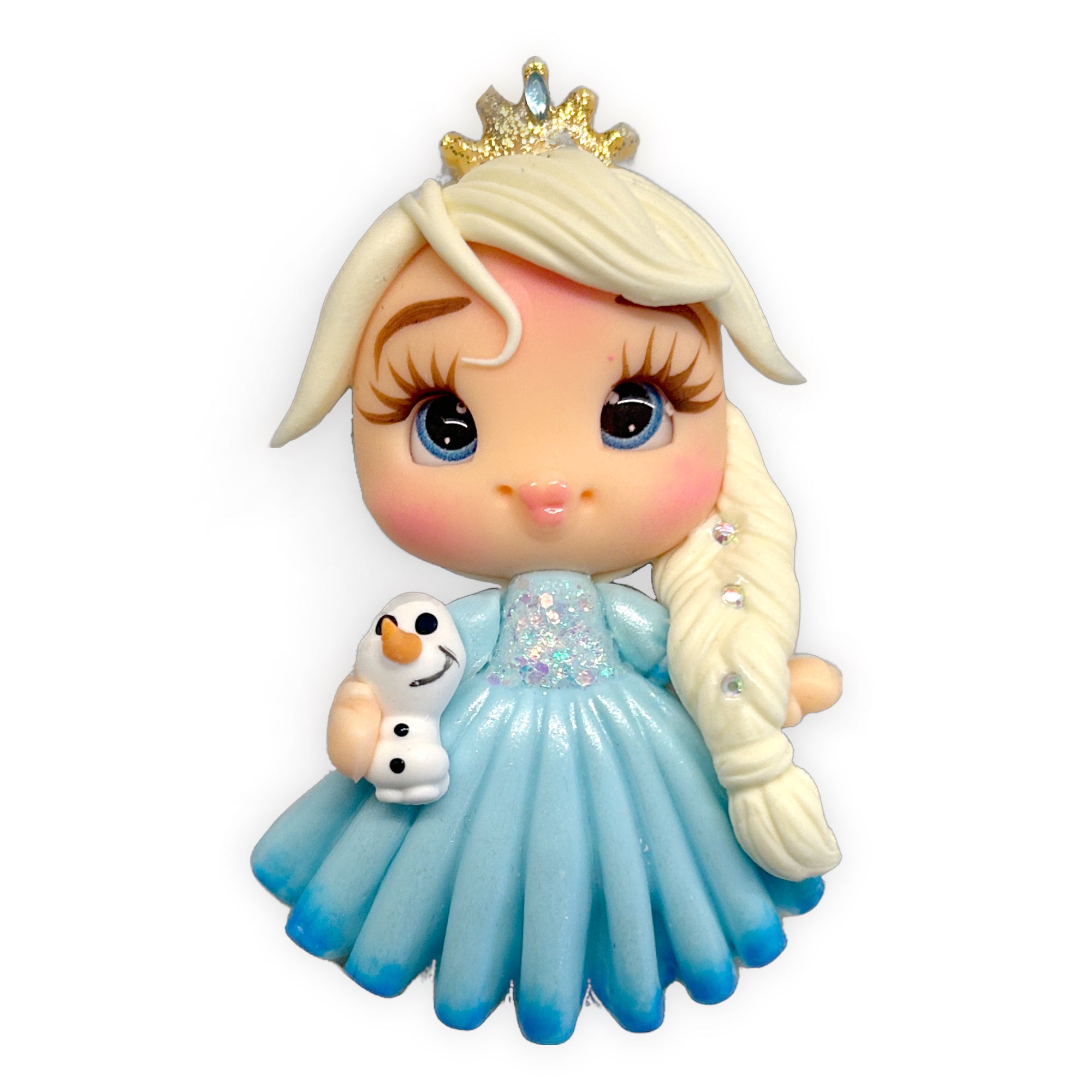 Icy Crowned Princess Clay Embellishment