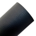 Black Litchi Faux Leather Sheets