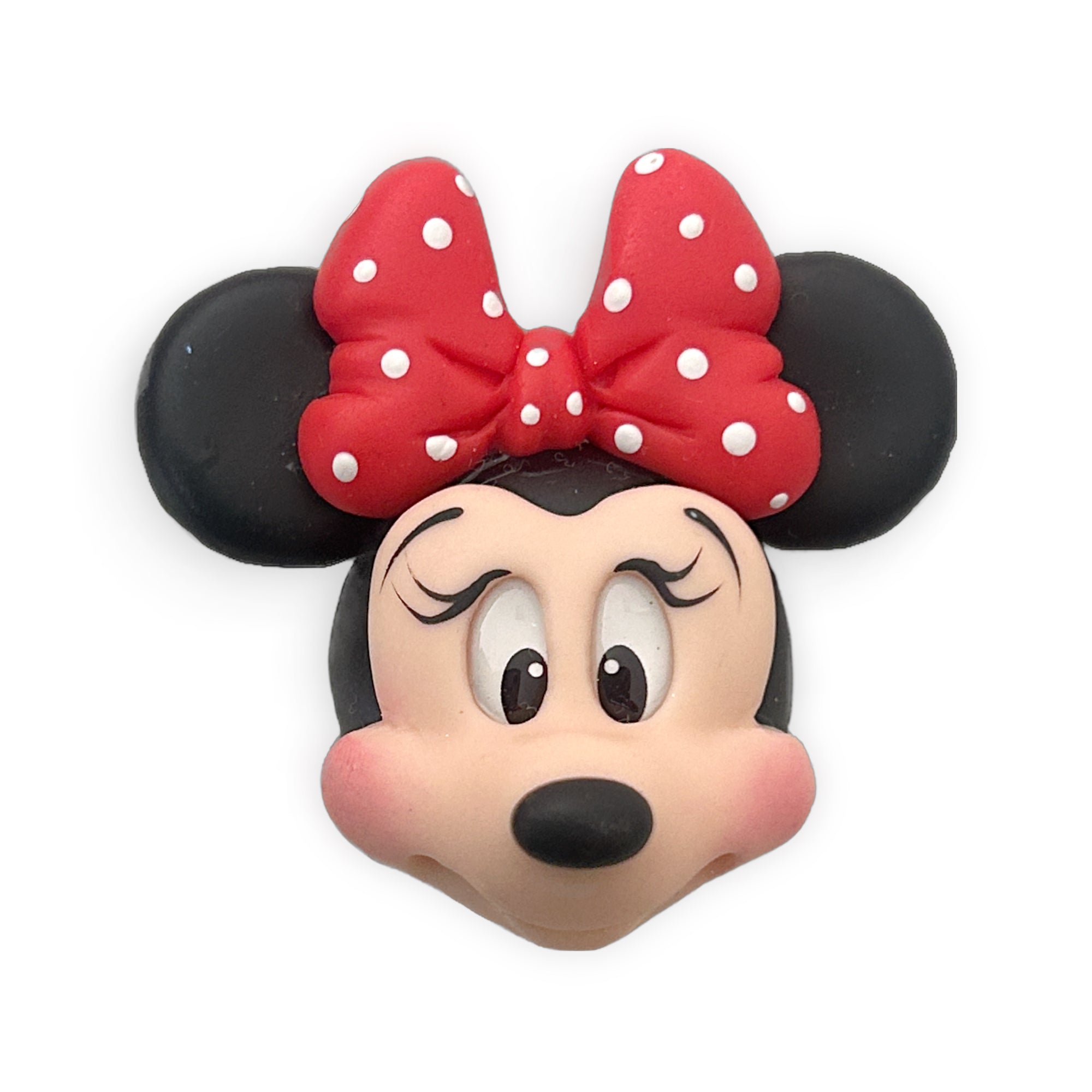 Mrs Mouse Red Bow Mouse Clay Embellishment