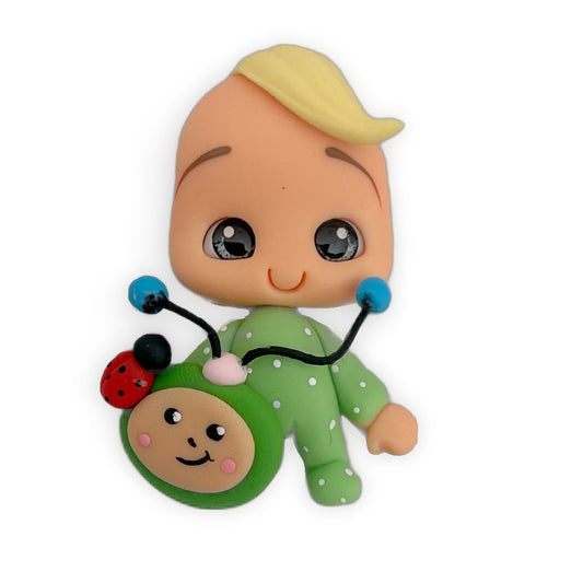 Singing Boy Clay Embellishment