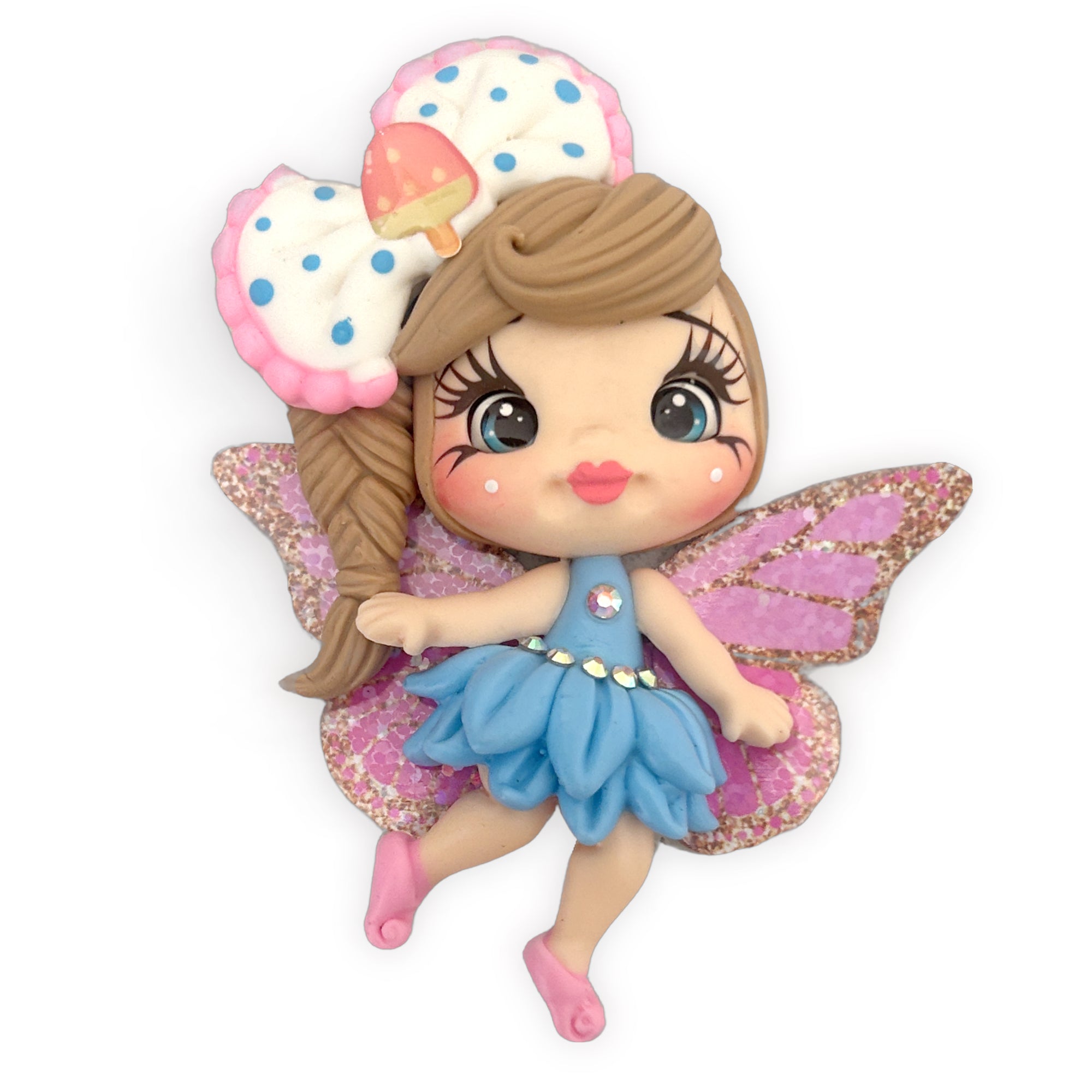 Ice-cream Fairy Clay Embellishment