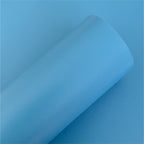 Azure Blue Smooth Faux Leather Sheets