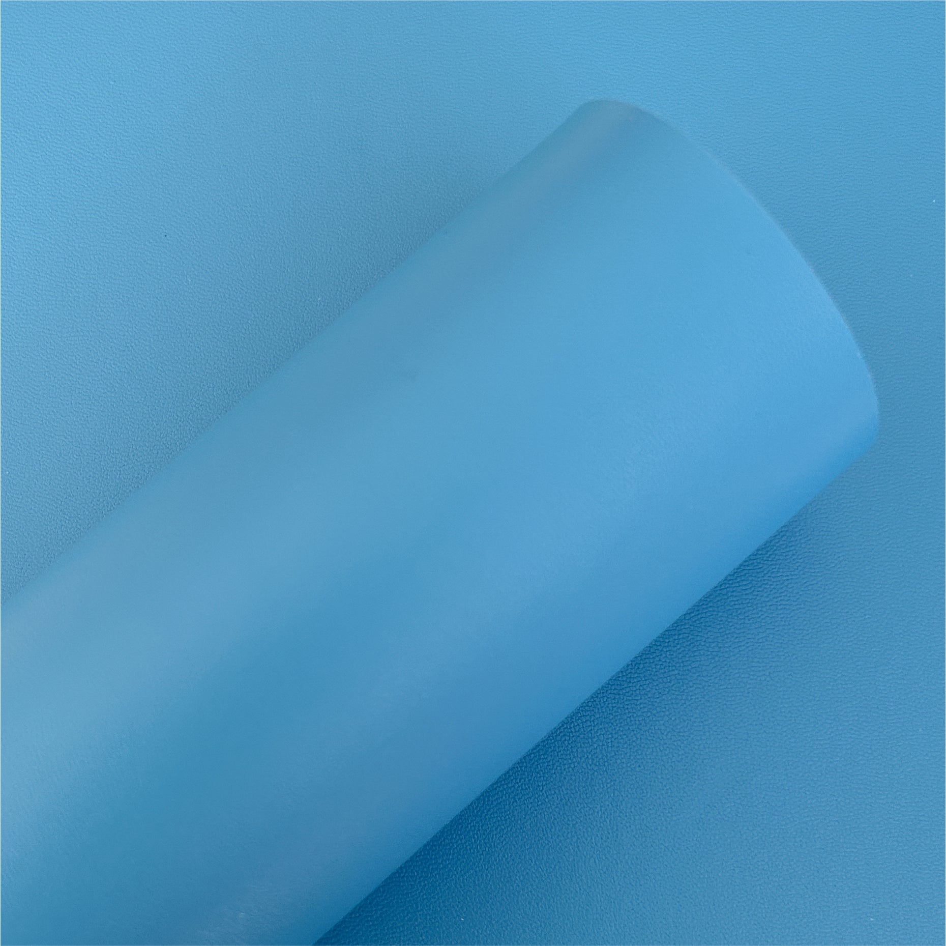 Azure Blue Smooth Faux Leather Sheets