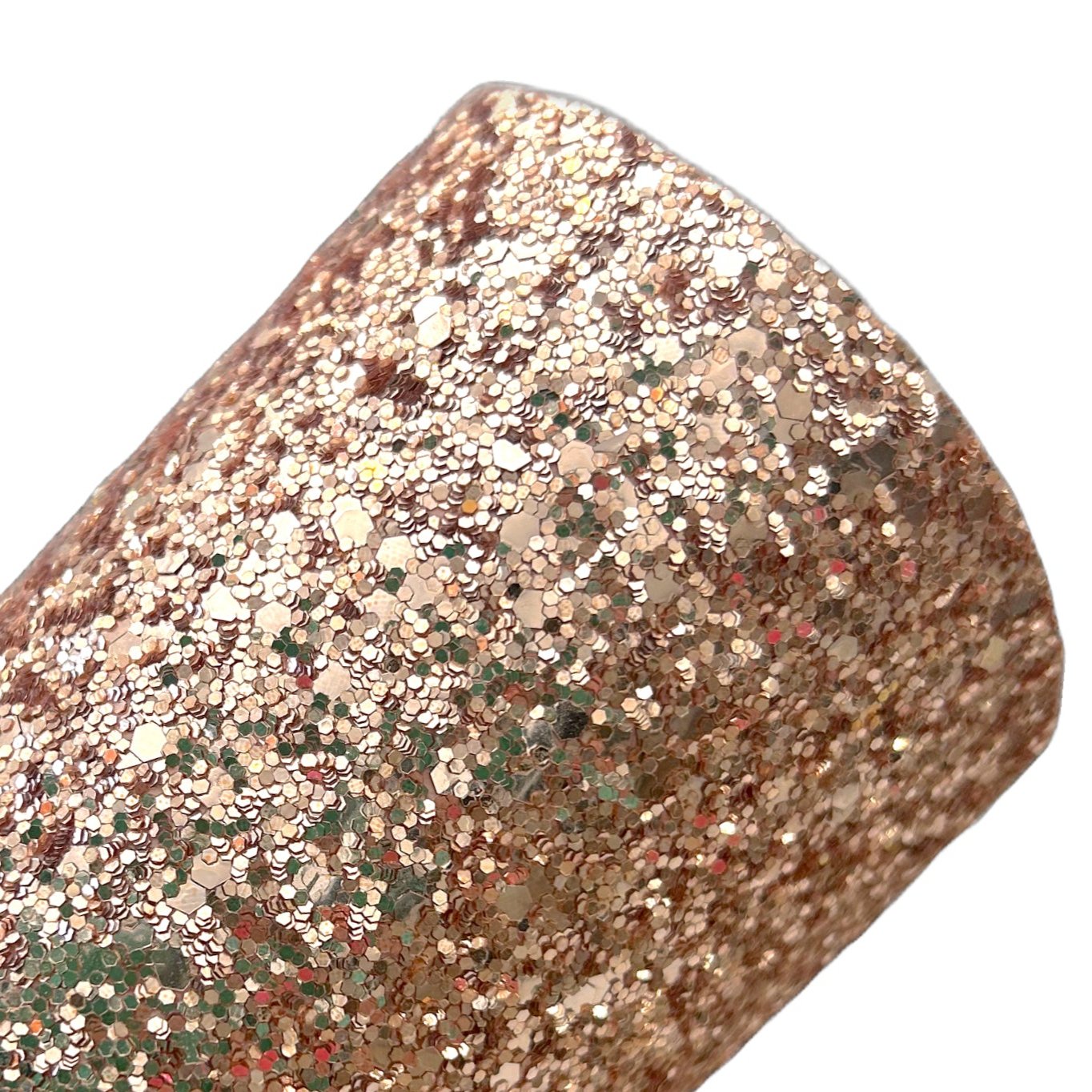 Rose Gold Classic Chunky Glitter Faux Leather Sheet – Ideal for Crafting Hair Bows, Keychains & Accessories