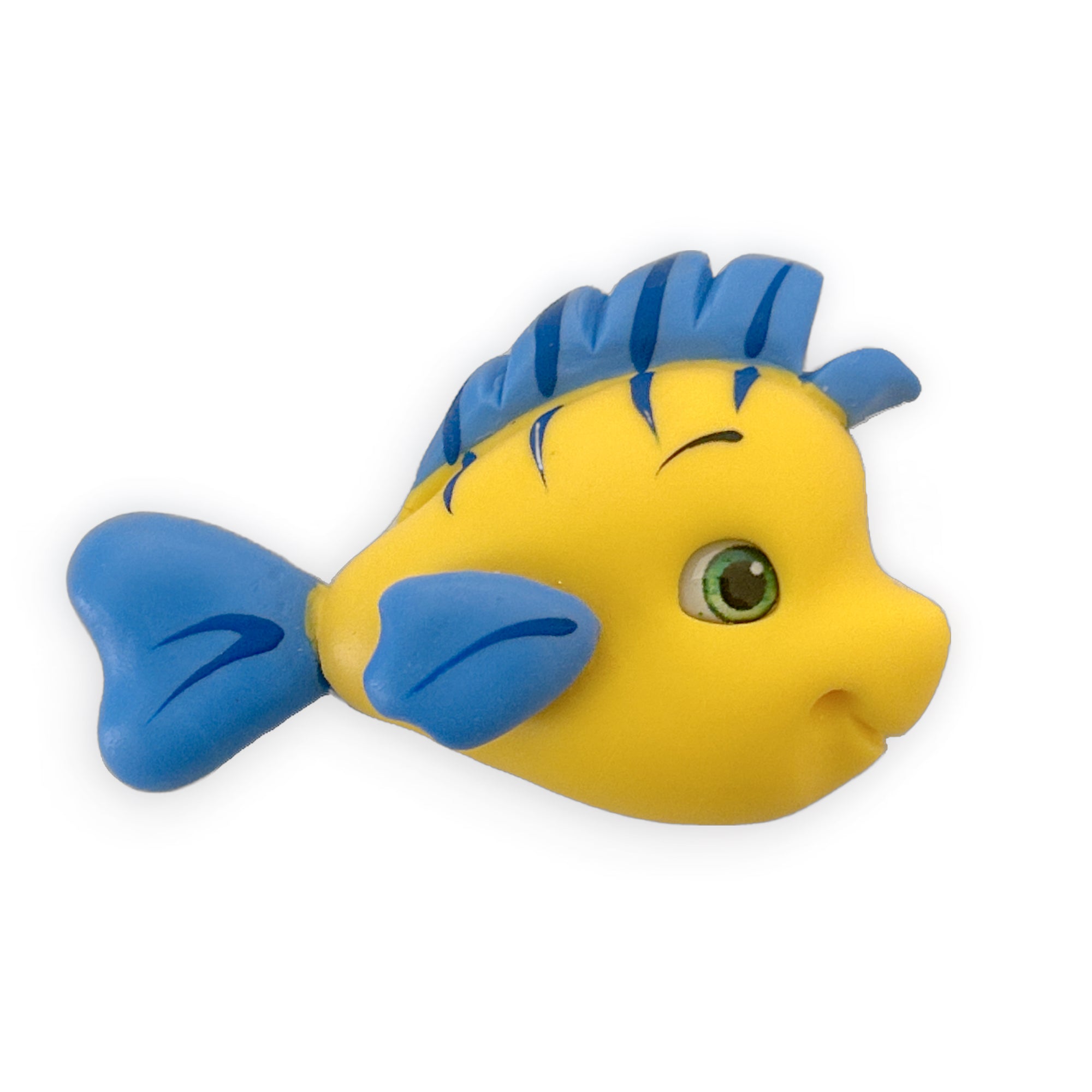 Yellow Fish Friend Clay Embellishment