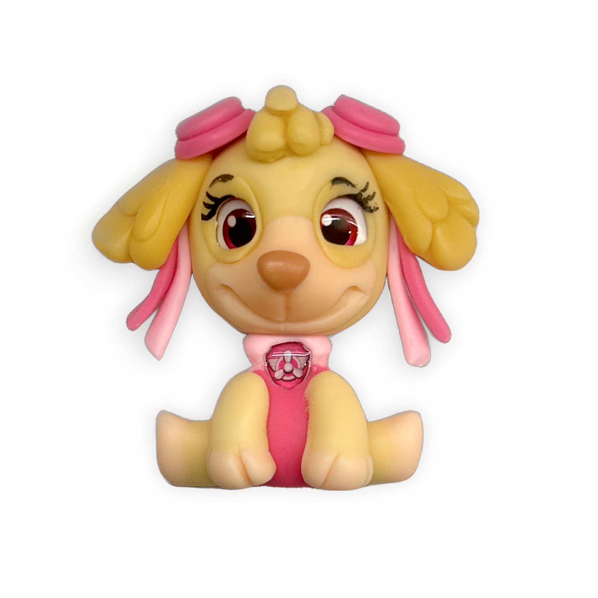 Pink Pup Team (Series 2) Clay Embellishment