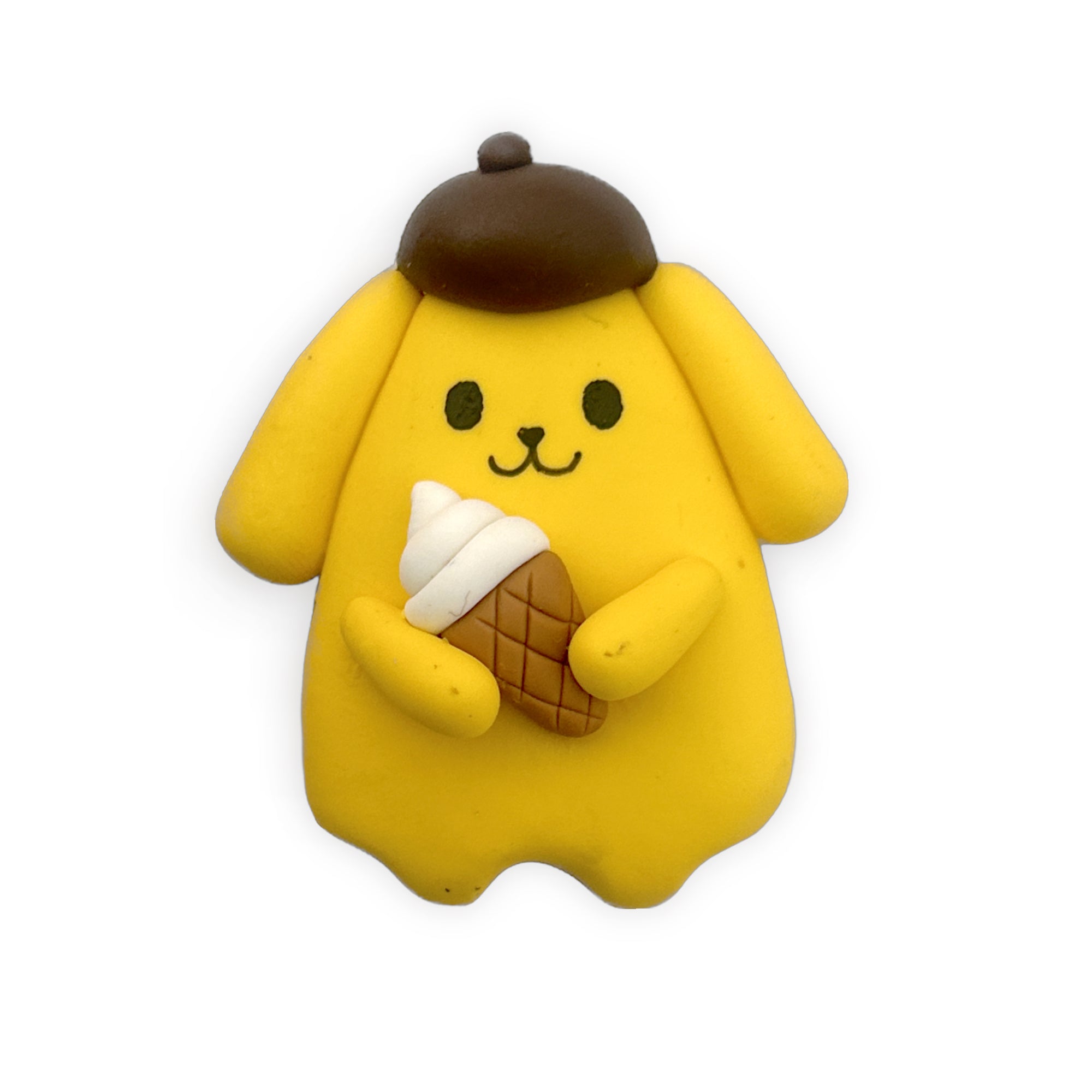 Yellow Dog Kitty Friend Clay Embellishment