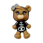 Halloween Skelton Bear Clay Embellishment