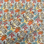 Cat Rhyme Book and Friends Printed Faux Leather Sheets