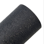 Black Fine Glitter Leather Sheets