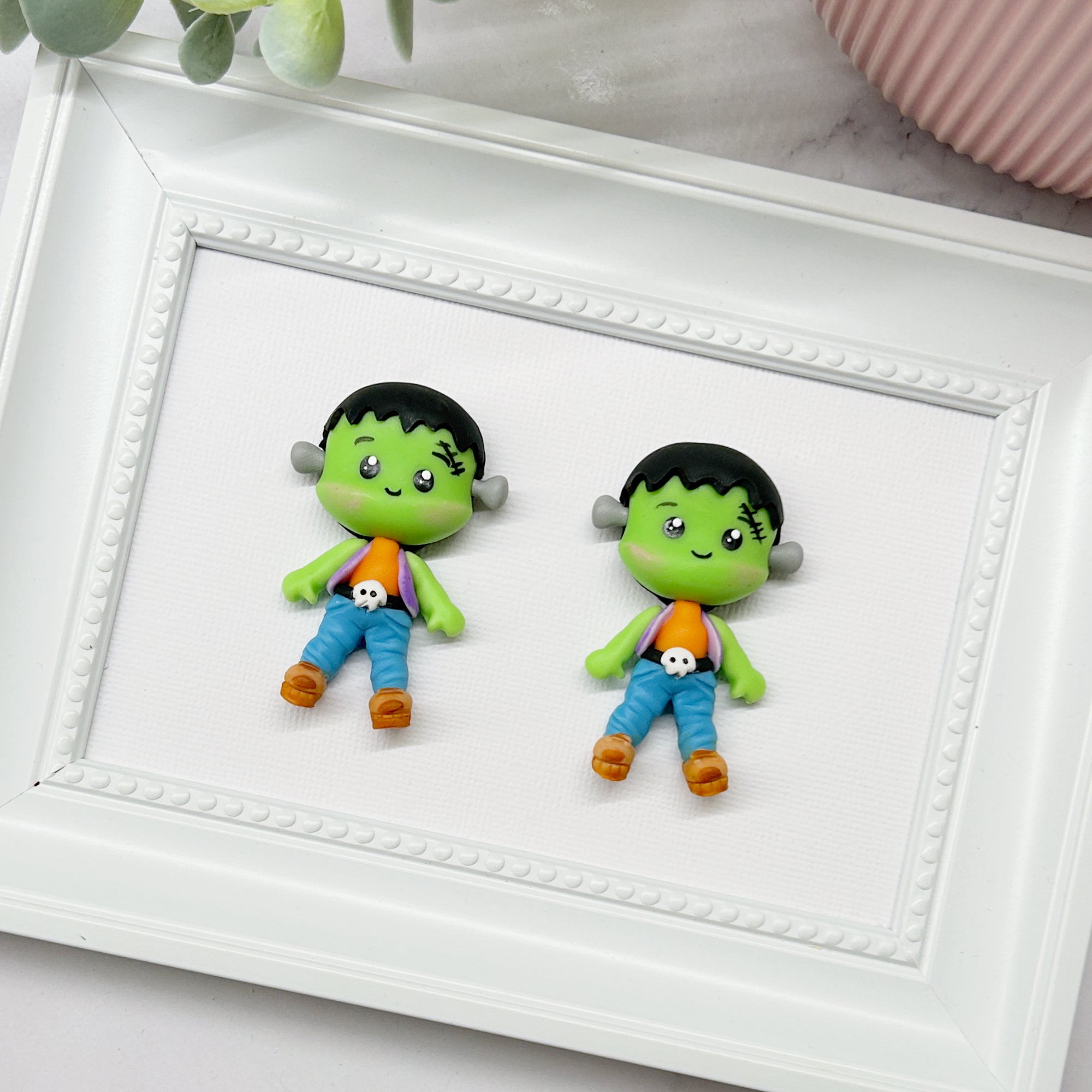 Halloween Frankenstien Clay Embellishment