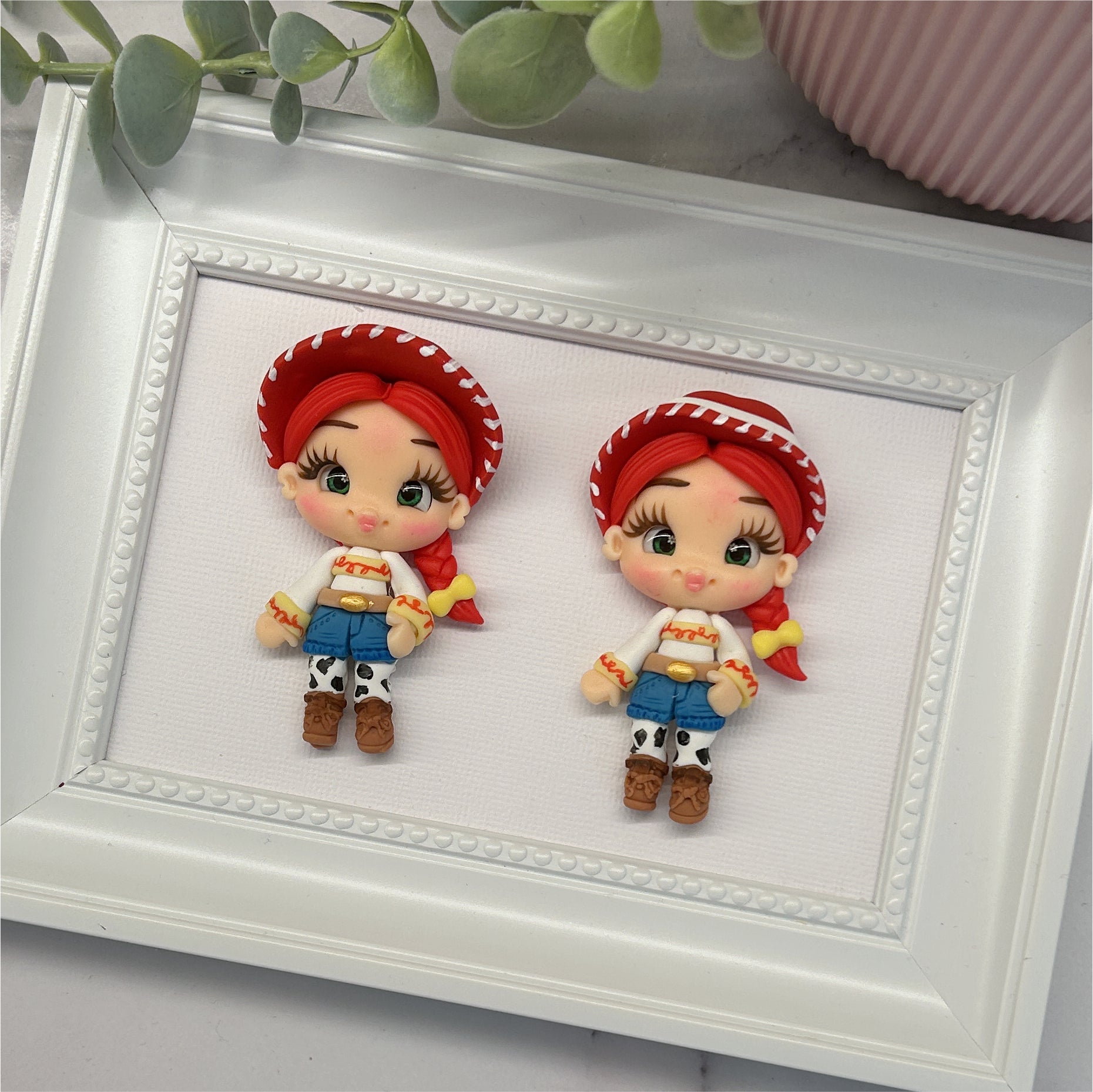 Toy Cowgirl Clay Embellishment