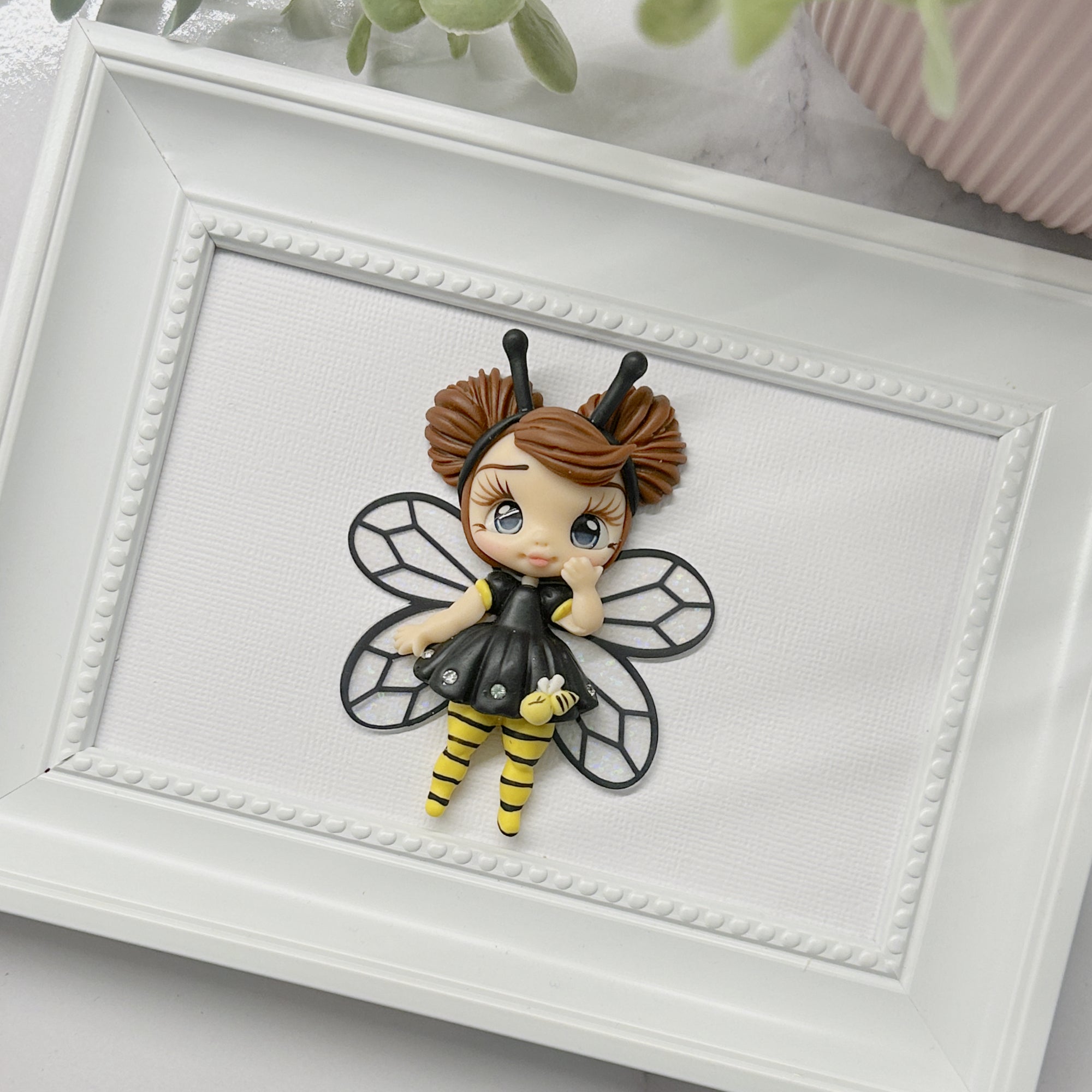 Bee Fairy Clay Embellishment