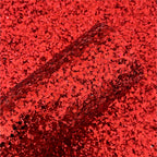 Red Chunky Classic Glitter Leather Sheets
