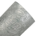Silver Embossed Faux Leather Sheet