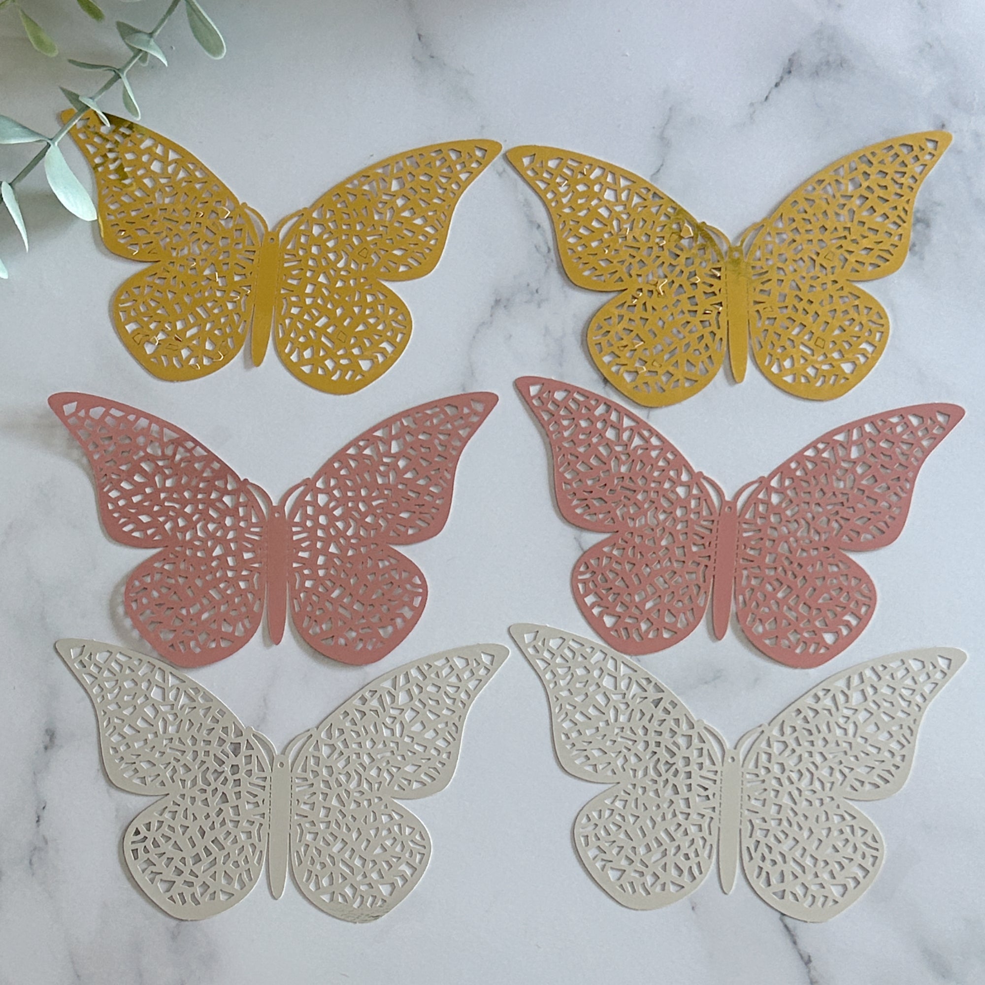 Large Metallic Butterfly (Pack of 6) Embellishments