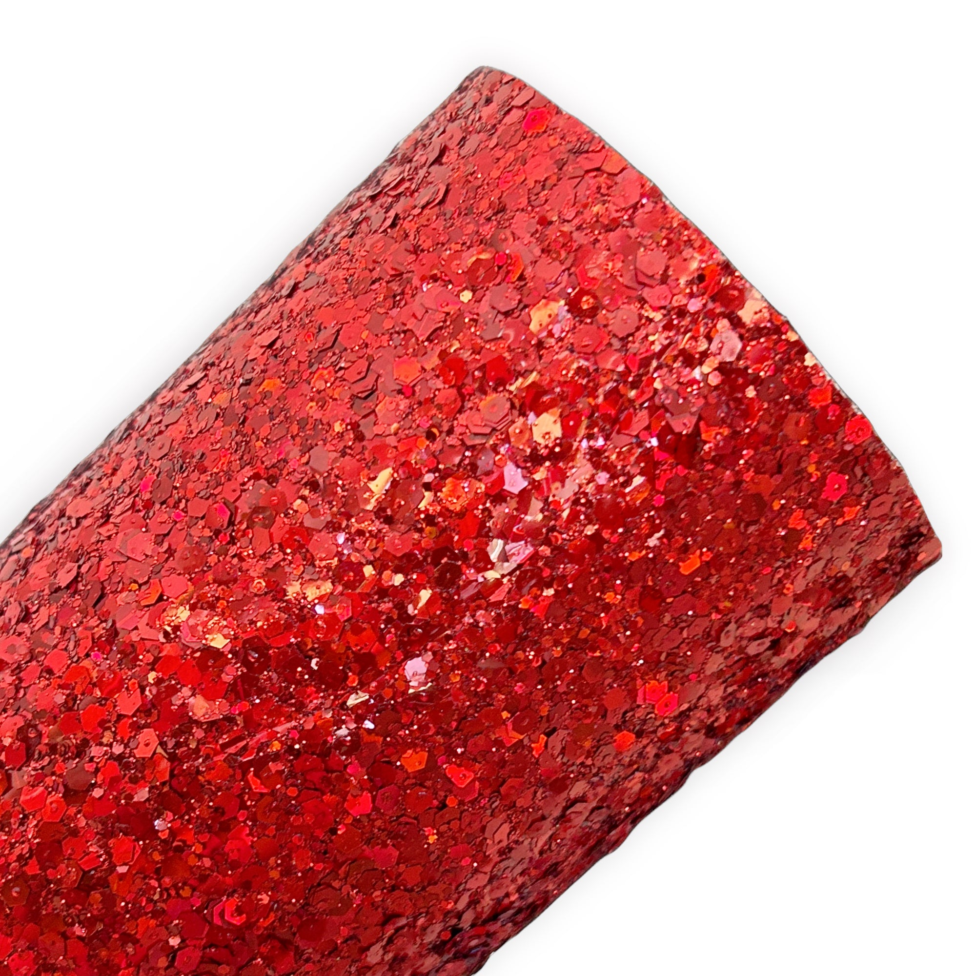 Red Iridescent Chunky Glitter Sheets