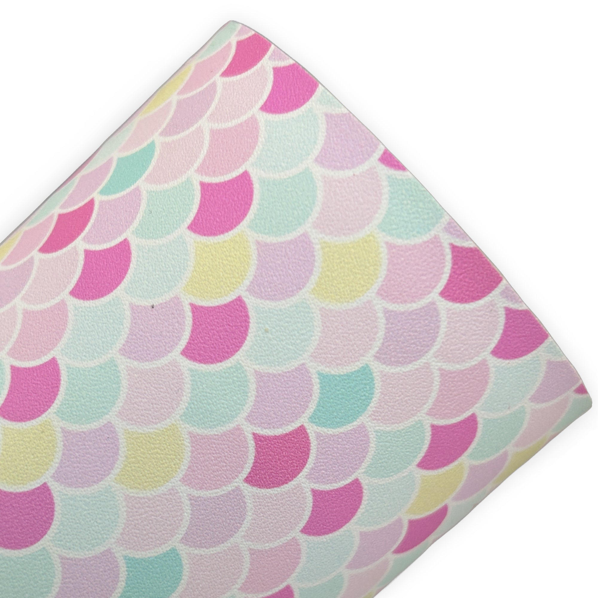 Enchanted Mermaid Scales Printed Faux Leather Sheets
